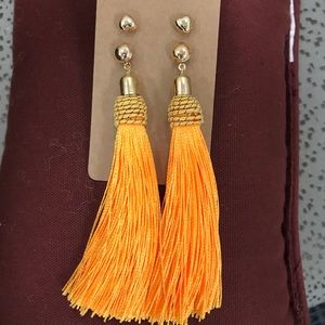 Tasseled earrings plus bonus pair of studs